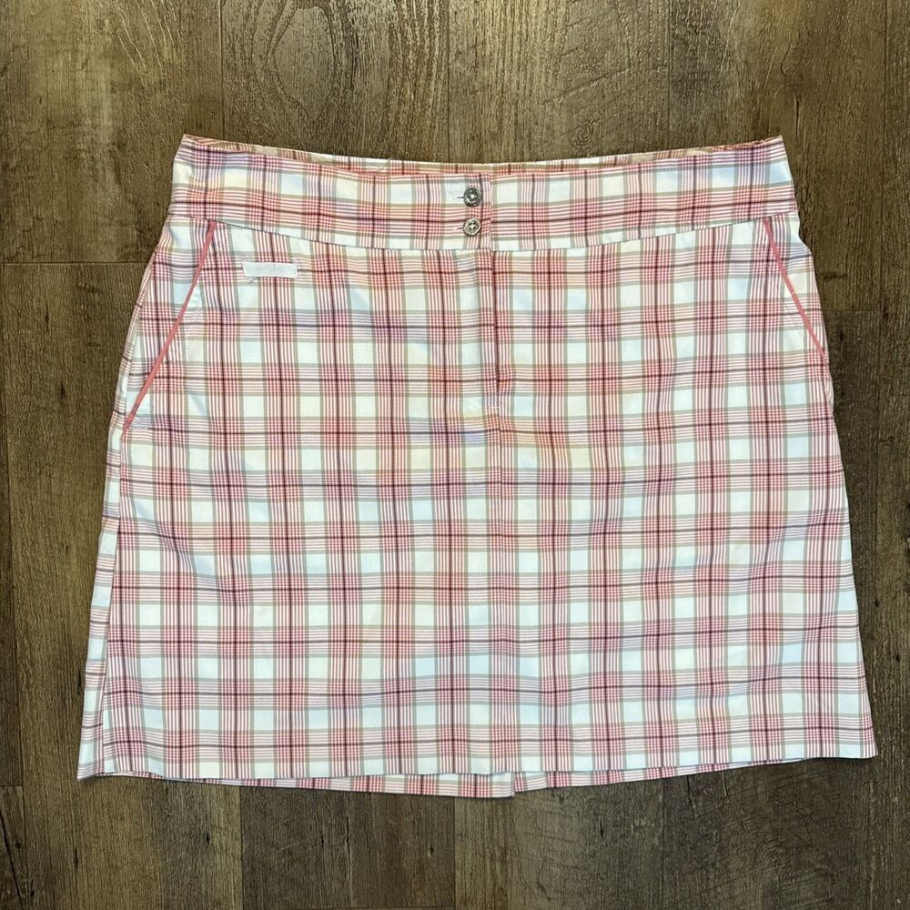 IZOD Skirt Skort Women's Size 4 Golf Tennis Pickleball Casual Pink & White